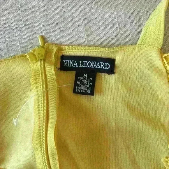 Nina Leonard Sleeveless Lace Trim Maxi Dress, size Medium, NWOT - Picture 5 of 7